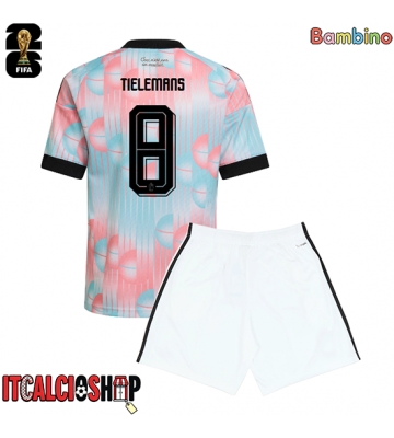 Belgio Youri Tielemans #8 Seconda Maglia Bambino Mondiali 2026 Manica Corta (+ Pantaloni corti)